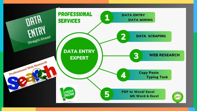 do web research and data entry accurately
