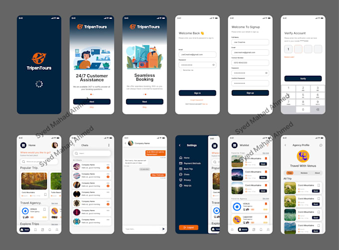 Do ui and ux design for your mobile app by Mahadiahmed555 | Fiverr