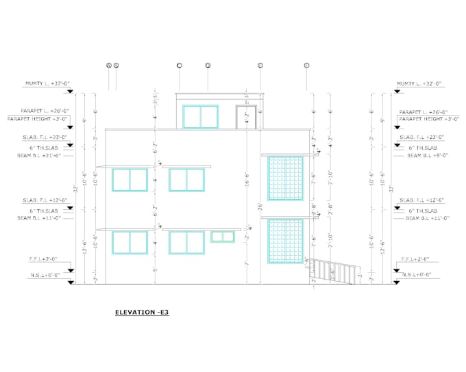 design house architectural floor plan blueprints for city permit