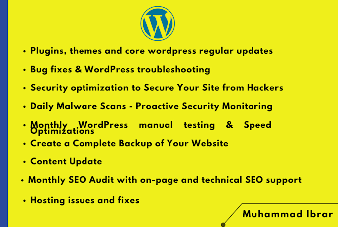 do monthly wordpress maintenance and management service