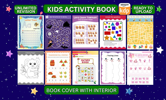 create custom activity books, worksheets for children