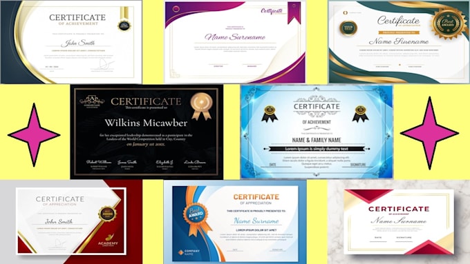 make resume cv, certificates, cards, qr codes, bar codes