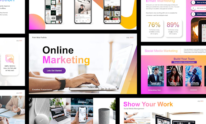design your training, lecture or course presentation slide