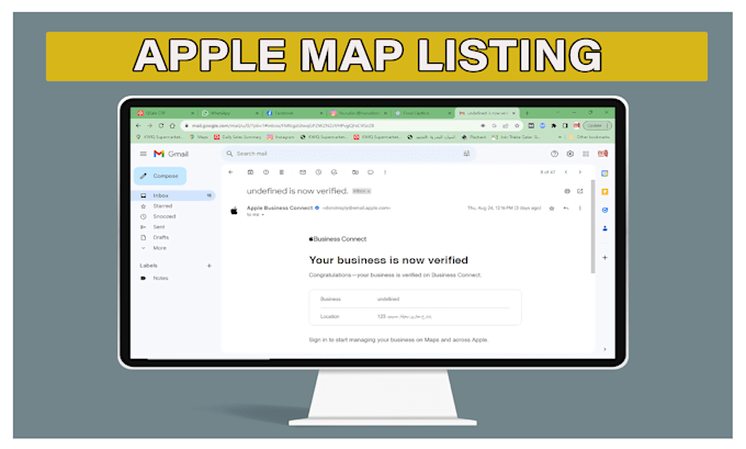 list your business and place on google and apple map