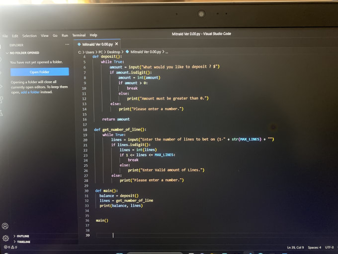 Learn basic python coding by Darkc0der1 | Fiverr