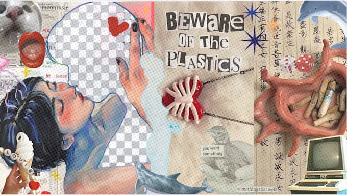 make collages with graphics and illustrations