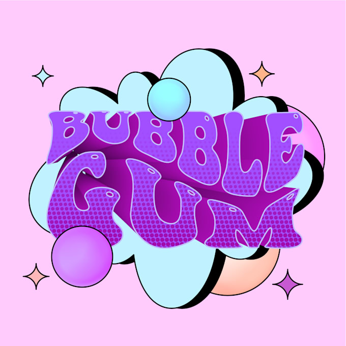 design 3d pop art comic logo for you