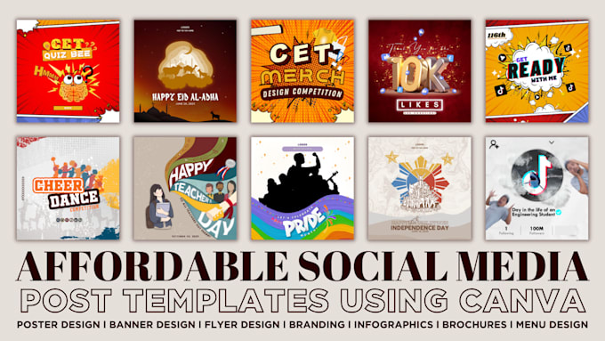 Design affordable social media posts on canva by Cedrickdomitita | Fiverr
