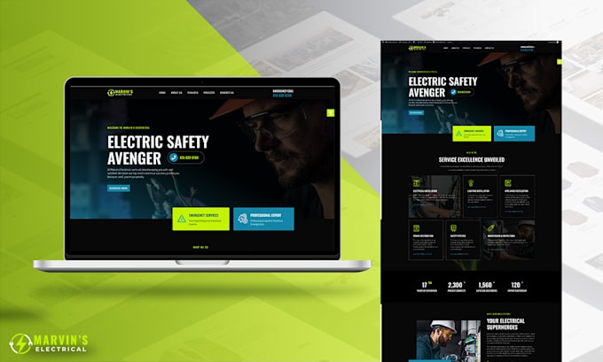 design handiman website, plumbing website design and roofing