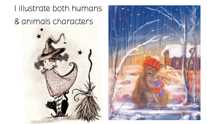 create children book illustrations and design