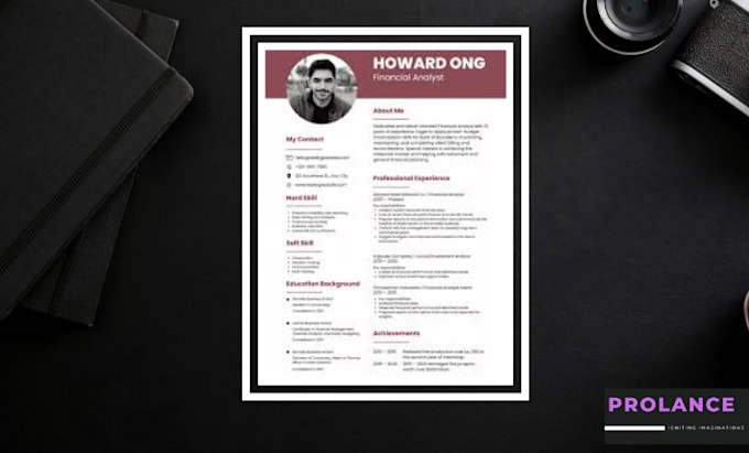 make professional resume design or modern cv template