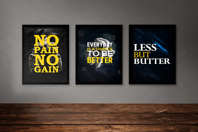 design typography, motivational poster, or wall art design