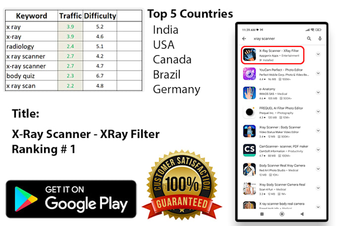 rank your app on top with best aso complete apps store optimization for android