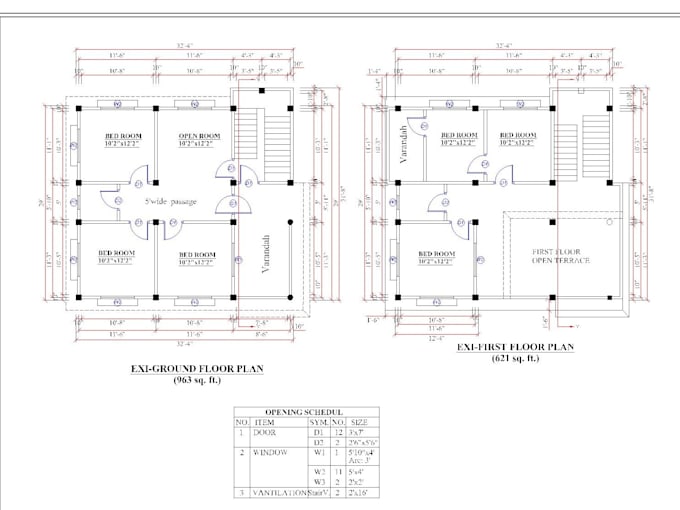 Draw a 2d architectural floor plan section and elevation in autocad by ...