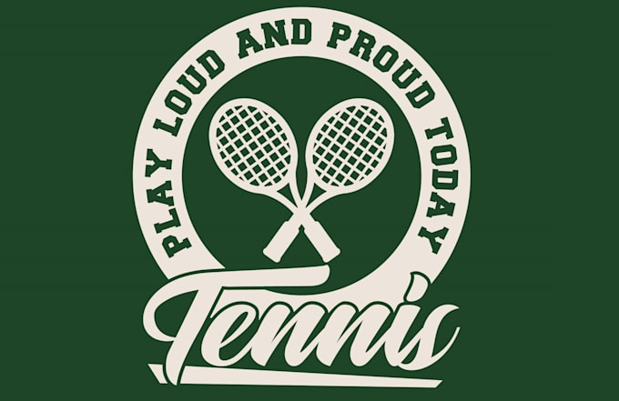 do make an outstanding amazing tennis logo