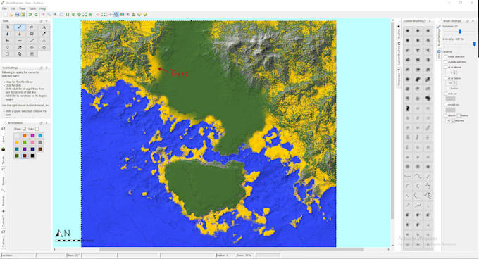 make you a minecraft map in worldpainter