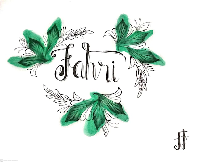 Create a unique hand lettering by Irnawati04621 | Fiverr