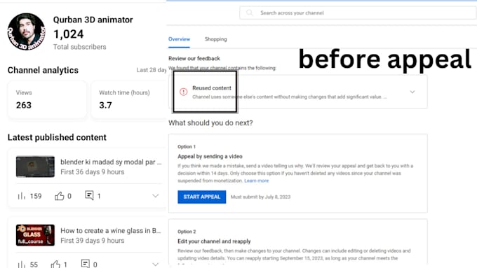 reapply your channel for youtube monetization