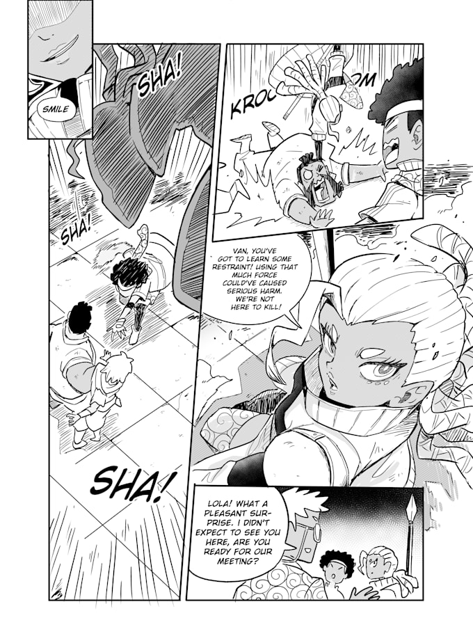 draw comic and manga character design with your concept