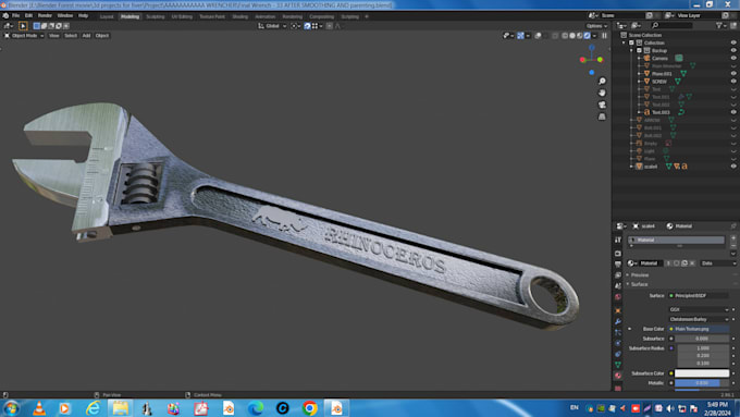 create blender 3d of commercial and engineering product object