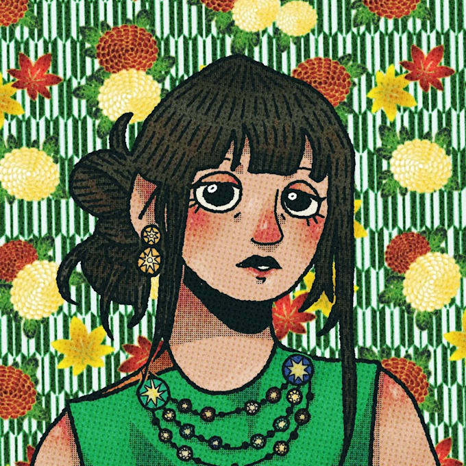do stylized cartoonish portraits
