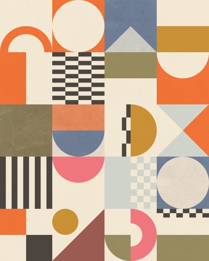 do geometric bauhaus style design