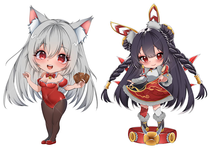 draw chibi anime art full body
