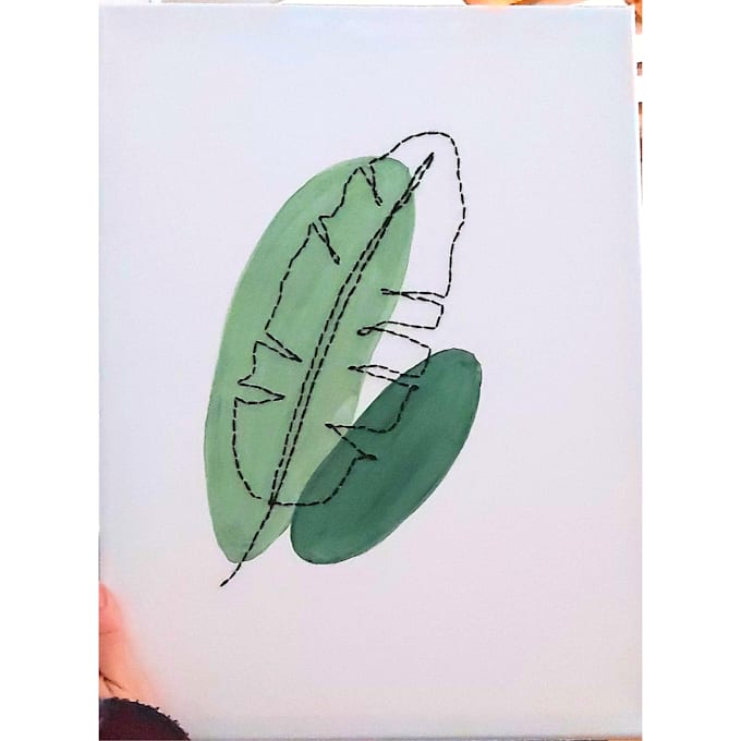artiste de toile et broderie