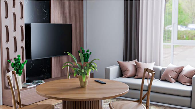 do interior, exterior designing, 3d modelling and rendering