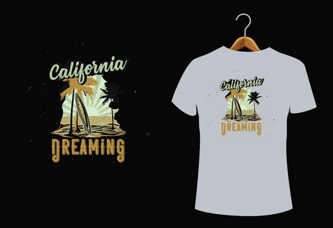 create summer, surfing, logo, typographic, and custom t shirt design asap