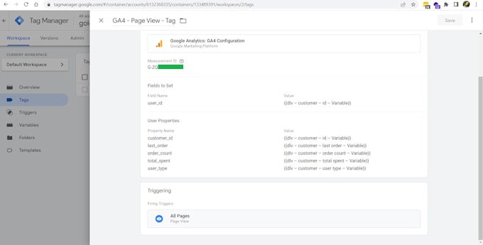 fix problem of order sales for google analytic 4 ga4 tag manager shopify