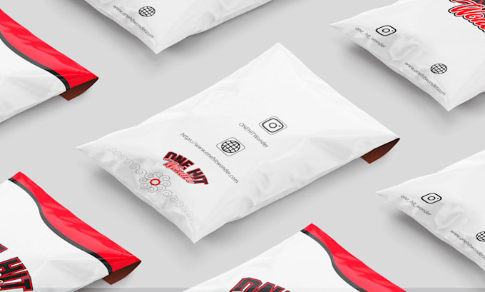 design attractive poly mailer,brand packaging design or zipper bag