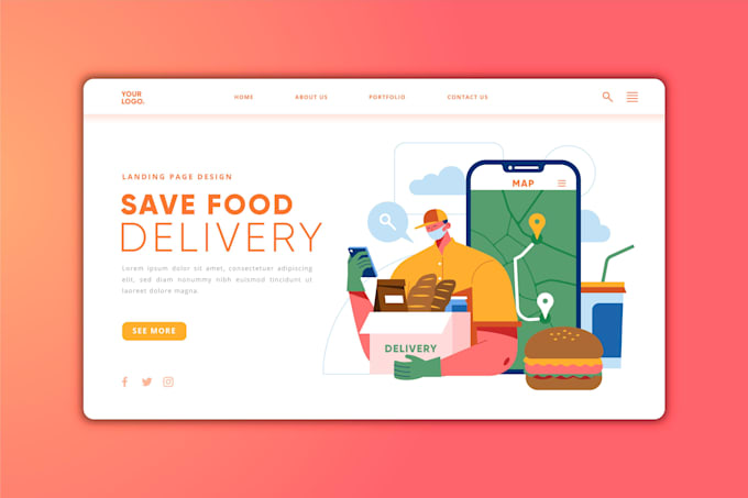 be your front end web developer using HTML,CSS, bootstrap react js