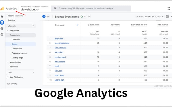 setup google analytics 4, ga4 ecommerce tracking, tag manager