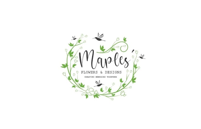 creative floral events logo design