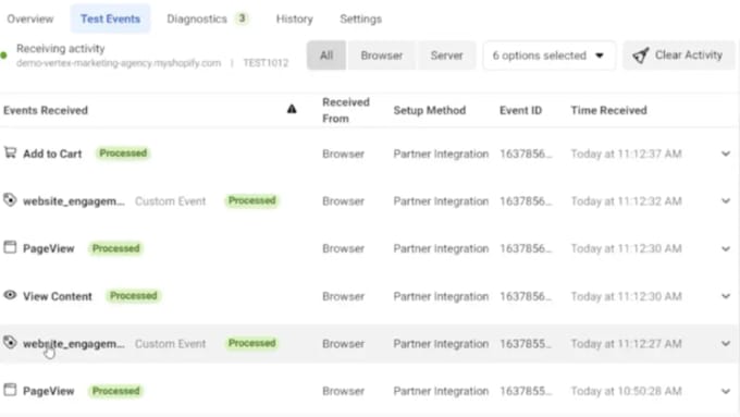setup facebook pixel conversion API and google analytics 4 via GTM