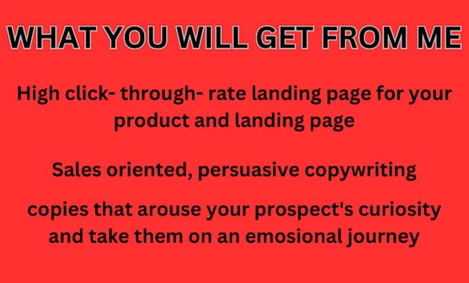 Write advertorial landing page sales copy copywriting email template