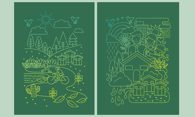 create vector icon design in any style