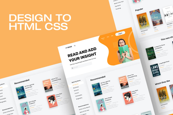 Convert figma to html css using bootstrap or tailwind by Abhi_m22 | Fiverr