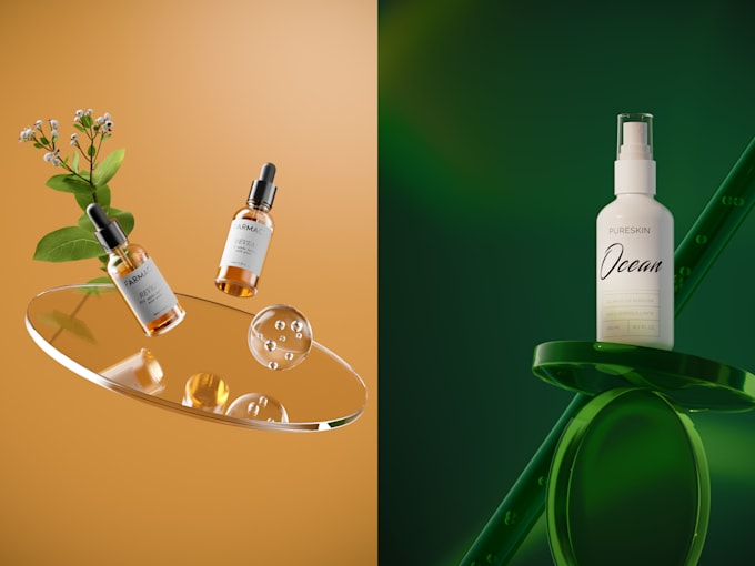 do 3d product rendering  and modelling of cosmetic product