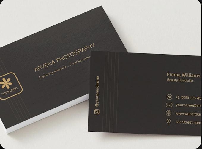 minimalist business card design
