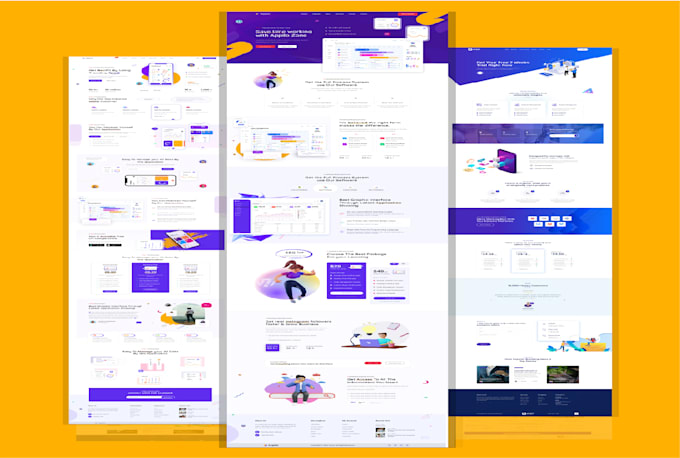 build landing page, sales page, one page website using elementor pro