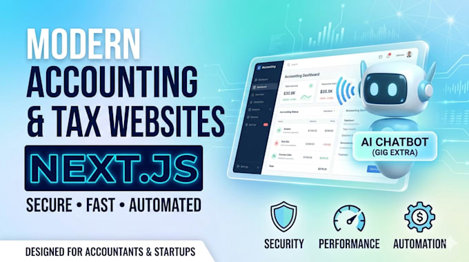 build an automated nextjs site for accountants with ai and CRM