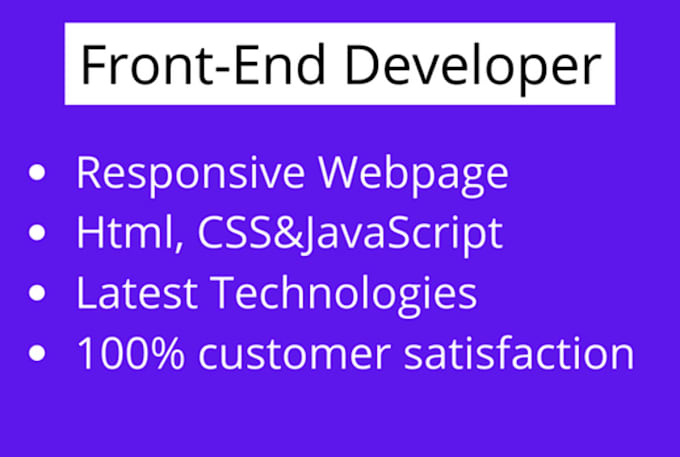 Frontend developer using html and css by Umar_imran89 | Fiverr