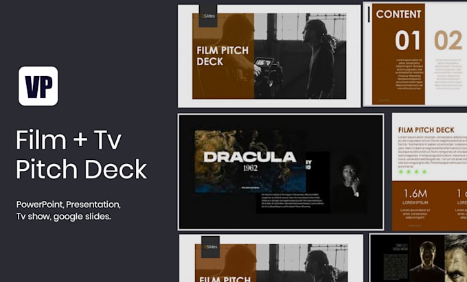 Create compelling film pitch deck tv show fundraising and business