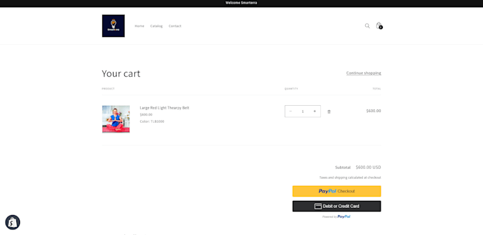 integrate paypal smart button credit debit on shopify