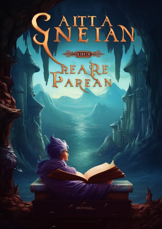 Draw fantasy book cover and character design by Saganfcvbsd Fiverr