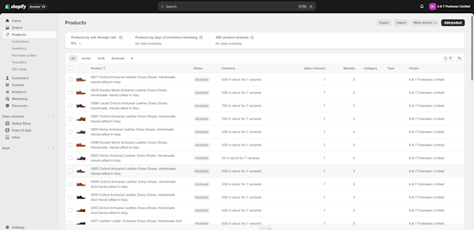 bulk import products to shopify, wix, woocommerce using CSV