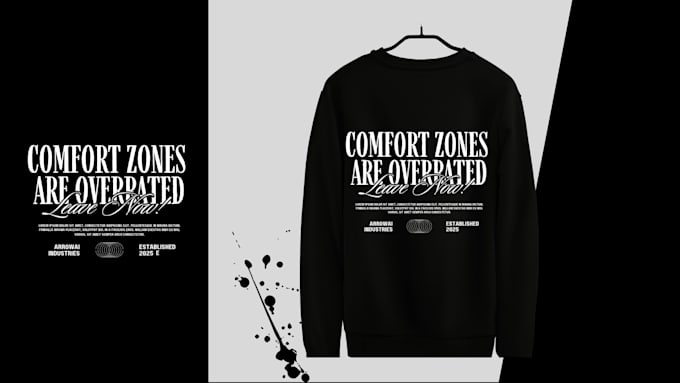 do custom t shirt design and awesome streetwear t shirt illustration