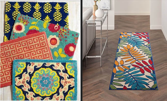 design prayer mat, door mat and table mat